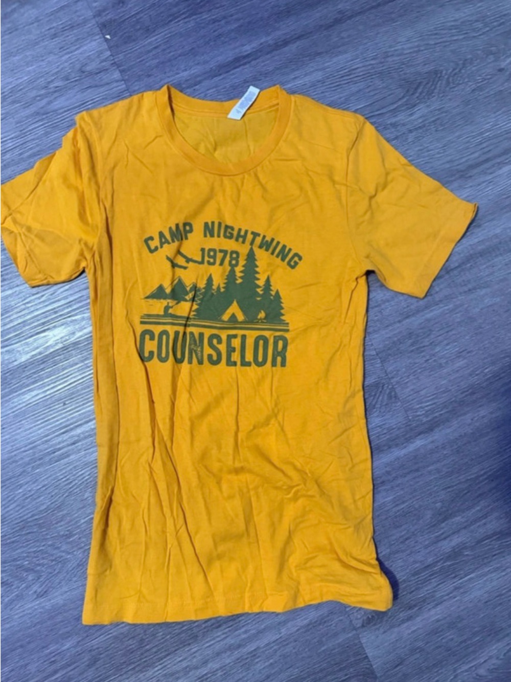Camp Nightwing Counselor Graphic Tee - Yellow